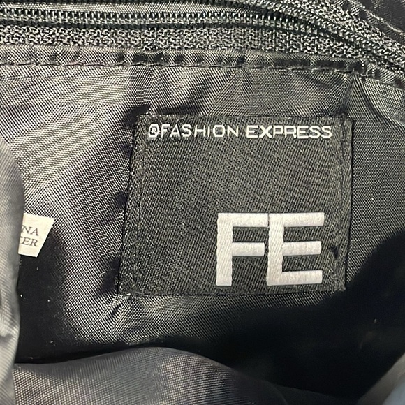 Fashion Express Shiny Crinkle Satin Bow Flap Small Evening Bag Crossbody Blue - Picture 10 of 10